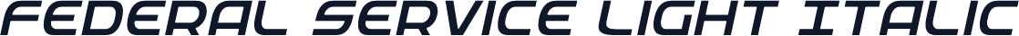Federal Service Light Italic