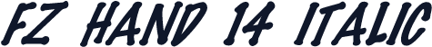 FZ HAND 14 ITALIC