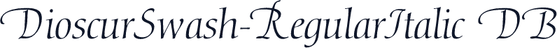 DioscurSwash-RegularItalic DB