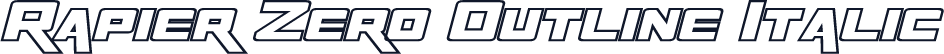 Rapier Zero Outline Italic