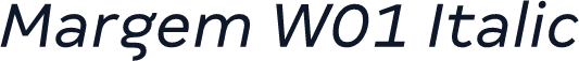 Margem W01 Italic
