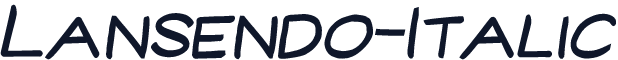 Lansendo-Italic