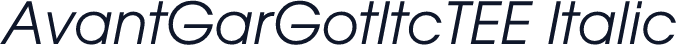 AvantGarGotItcTEE Italic