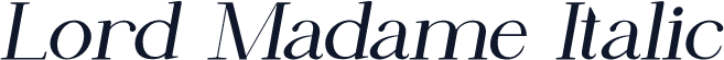 Lord Madame Italic