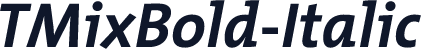 TMixBold-Italic