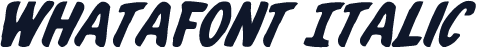Whatafont Italic