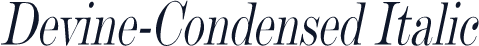Devine-Condensed Italic