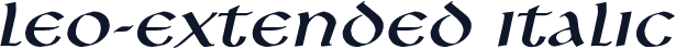 Leo-Extended Italic