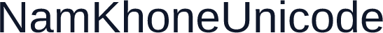 NamKhoneUnicode