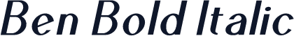 Ben Bold Italic