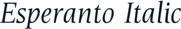 Esperanto Italic