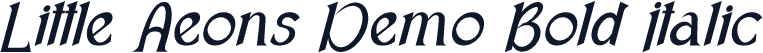 Little Aeons Demo Bold Italic