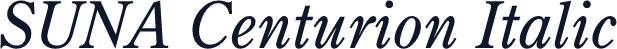 SUNA Centurion Italic