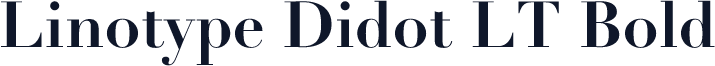 Linotype Didot LT Bold