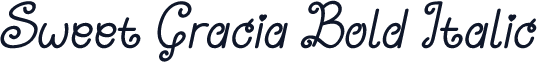 Sweet Gracia Bold Italic