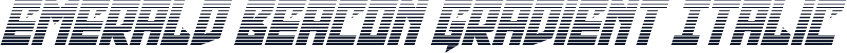 Emerald Beacon Gradient Italic