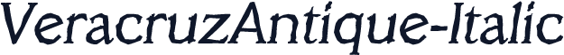 VeracruzAntique-Italic