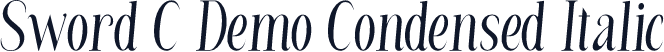 Sword C Demo Condensed Italic