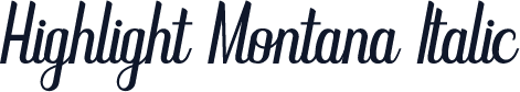 Highlight Montana Italic