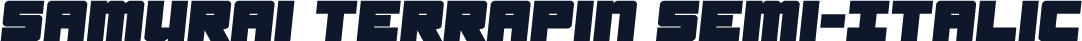 Samurai Terrapin Semi-Italic