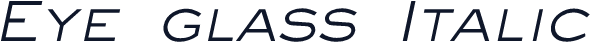 Eye glass Italic