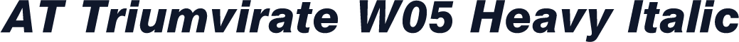 AT Triumvirate W05 Heavy Italic