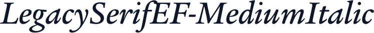 LegacySerifEF-MediumItalic