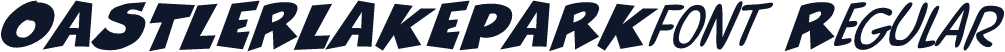 OASTLERLAKEPARKfont Regular