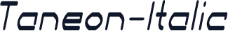 Taneon-Italic