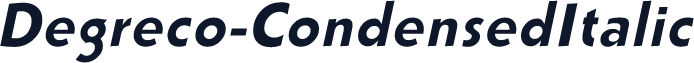 Degreco-CondensedItalic