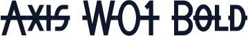 Axis W01 Bold