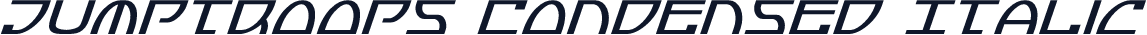 Jumptroops Condensed Italic