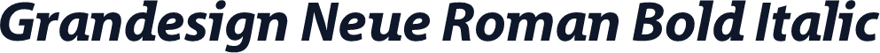 Grandesign Neue Roman Bold Italic