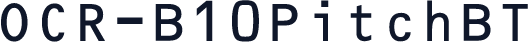 OCR-B10PitchBT