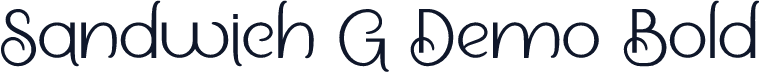 Sandwich G Demo Bold