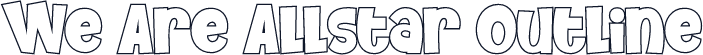 We Are Allstar Outline