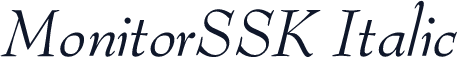 MonitorSSK Italic