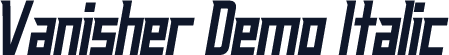 Vanisher Demo Italic