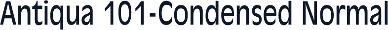 Antiqua 101-Condensed Normal