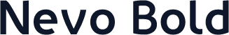 ☞Nevo Bold