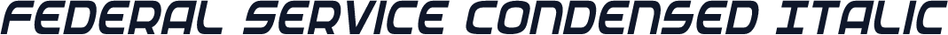 Federal Service Condensed Italic