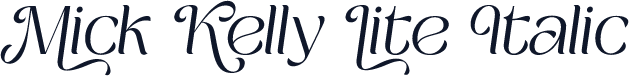 Mick Kelly Lite Italic