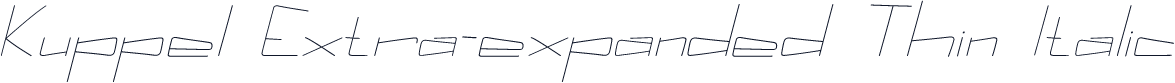 Kuppel Extra-expanded Thin Italic