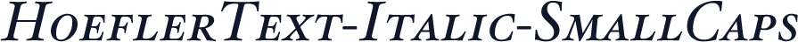 HoeflerText-Italic-SmallCaps