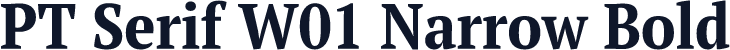 PT Serif W01 Narrow Bold