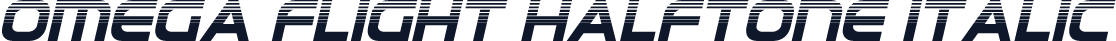 Omega Flight Halftone Italic
