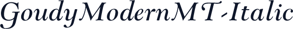 GoudyModernMT-Italic