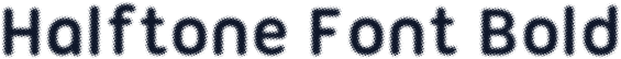 Halftone Font Bold