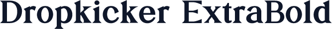 Dropkicker ExtraBold
