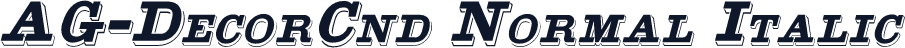 AG-DecorCnd Normal Italic